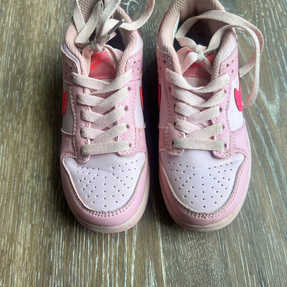 Nike Kids Light Pink and Hot Pink Sneakers - Picture 3 of 5